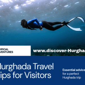 Tourist walking along Hurghada promenade with backpack – travel tips for first-time visitors
