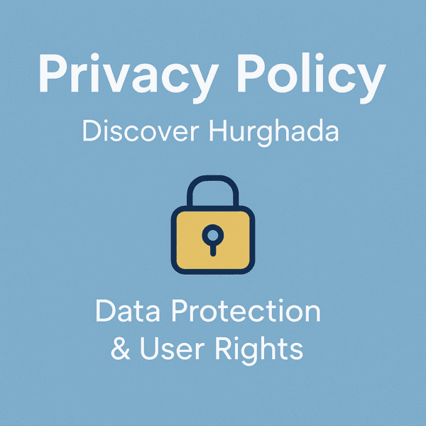 Privacy Policy page illustration for Discover Hurghada website – data protection and user privacy