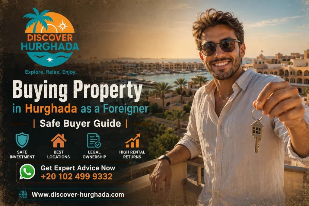 Buying Property in Hurghada as a Foreigner – foreign investor viewing luxury Red Sea property in Hurghada with safe real estate investment opportunities