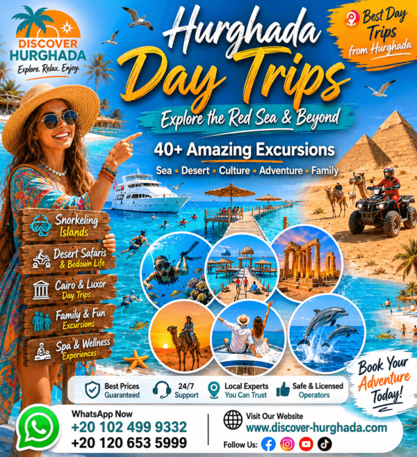 Hurghada Day Trips Guide featuring Orange Bay, Paradise Island, Luxor, Cairo, Desert Safari and Red Sea excursions in Hurghada | Discover Hurghada