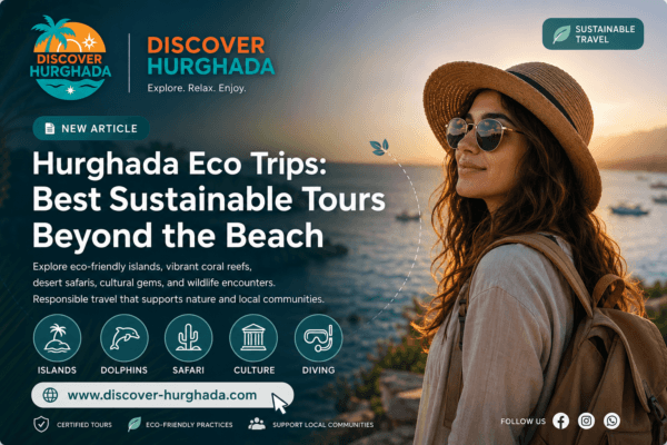 Hurghada Eco Trips featuring sustainable tours beyond the beach including Orange Bay, Paradise Island, Dolphin House, snorkeling, diving, desert safaris and eco-friendly adventures in Hurghada Egypt