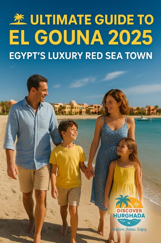 Luxury view of El Gouna in 2025 – lagoons, beaches, and upscale villas on the Red Sea