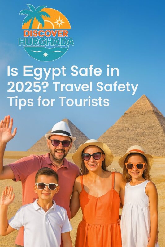 Tourists at the Pyramids of Giza in Egypt 2025 – Discover Hurghada safety travel guide 