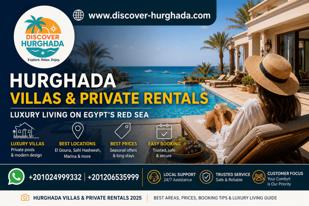 Hurghada Villas and Private Rentals luxury villa with private pool and Red Sea view in Egypt