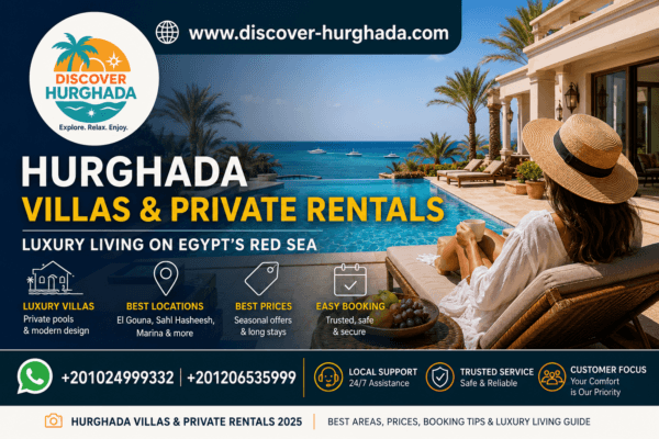 Hurghada Villas and Private Rentals luxury villa with private pool and Red Sea view in Egypt