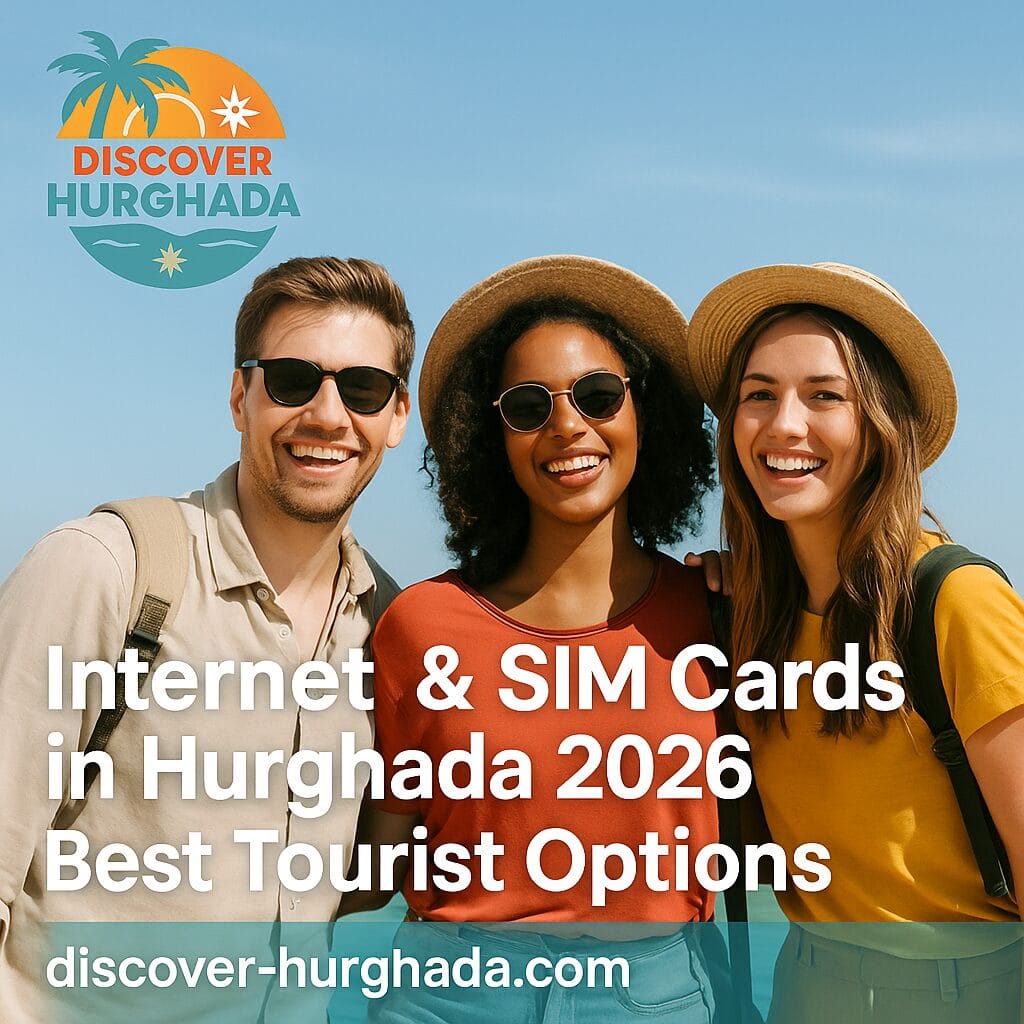 Tourists buying Internet & SIM Cards in Hurghada 2026 – Best mobile data options for travelers