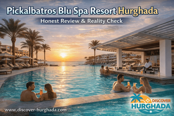 Pickalbatros Blu Spa Resort Hurghada adults-only spa hotel with couples relaxing by the pool – Discover Hurghada review