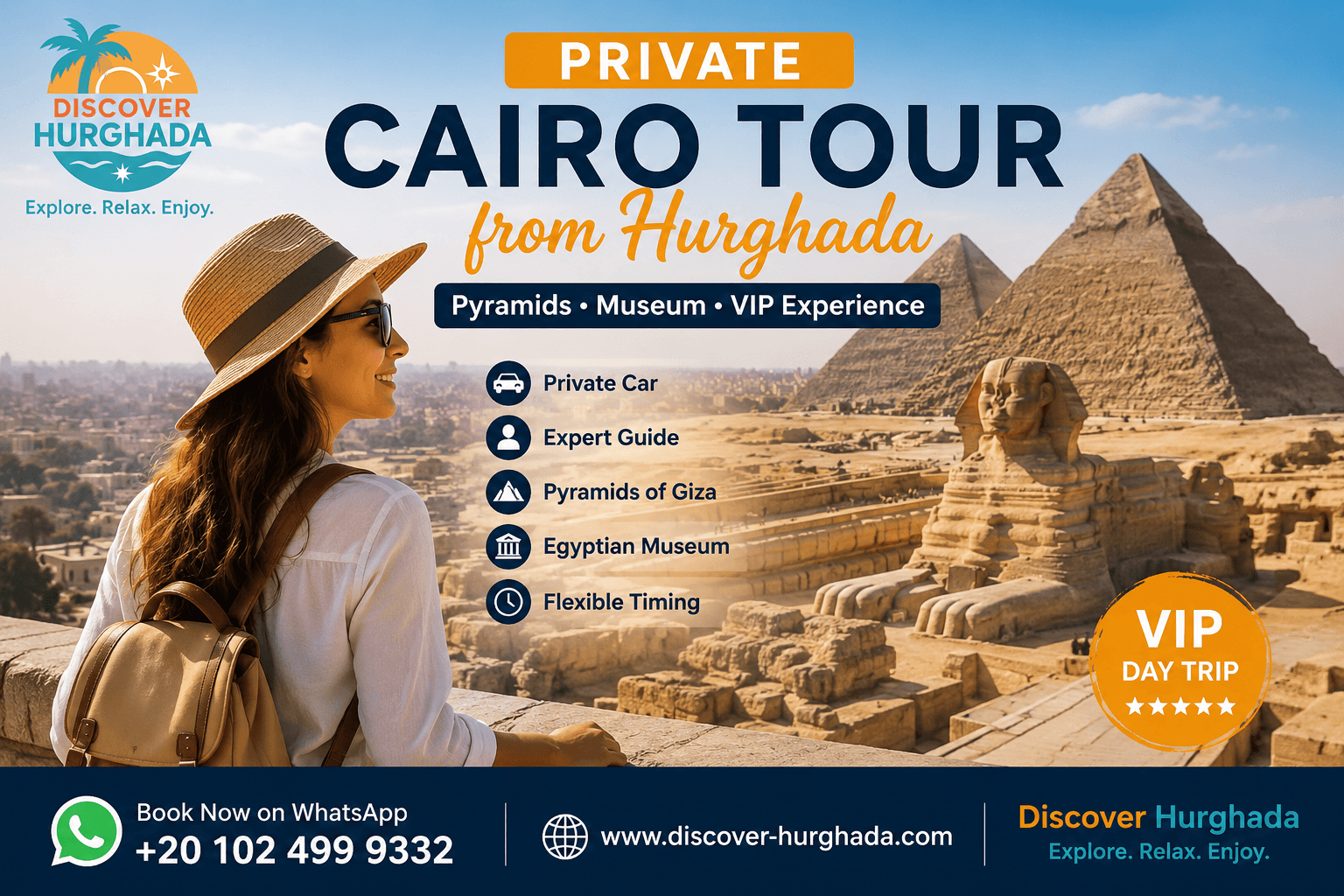 Private Cairo tour from Hurghada pyramids excursion
