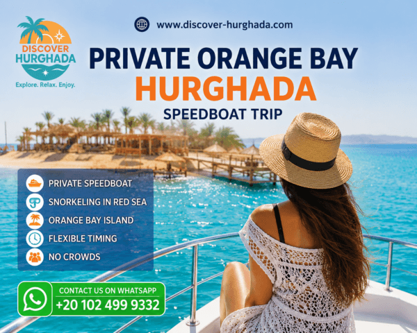 private orange bay hurghada speedboat trip snorkeling red sea island