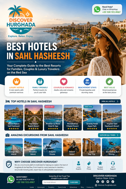 Best Hotels in Sahl Hasheesh luxury resorts Red Sea Egypt Discover Hurghada