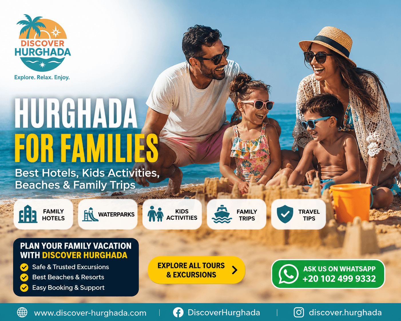 Hurghada with a Baby family holiday planning guide showing family travel in Hurghada Egypt